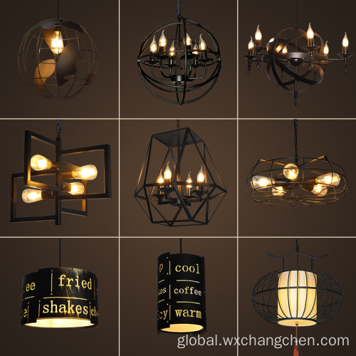 Light Creative Retro Art Coffee Shop Hot Pot Loft Lamp Bar Wedding Decoration Restaurant Chandeliers Hanging Pendant Lights Supplier